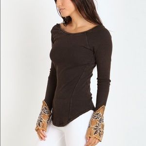 COPY - Free People Newbie Thermal Bali Babe Cuff Black